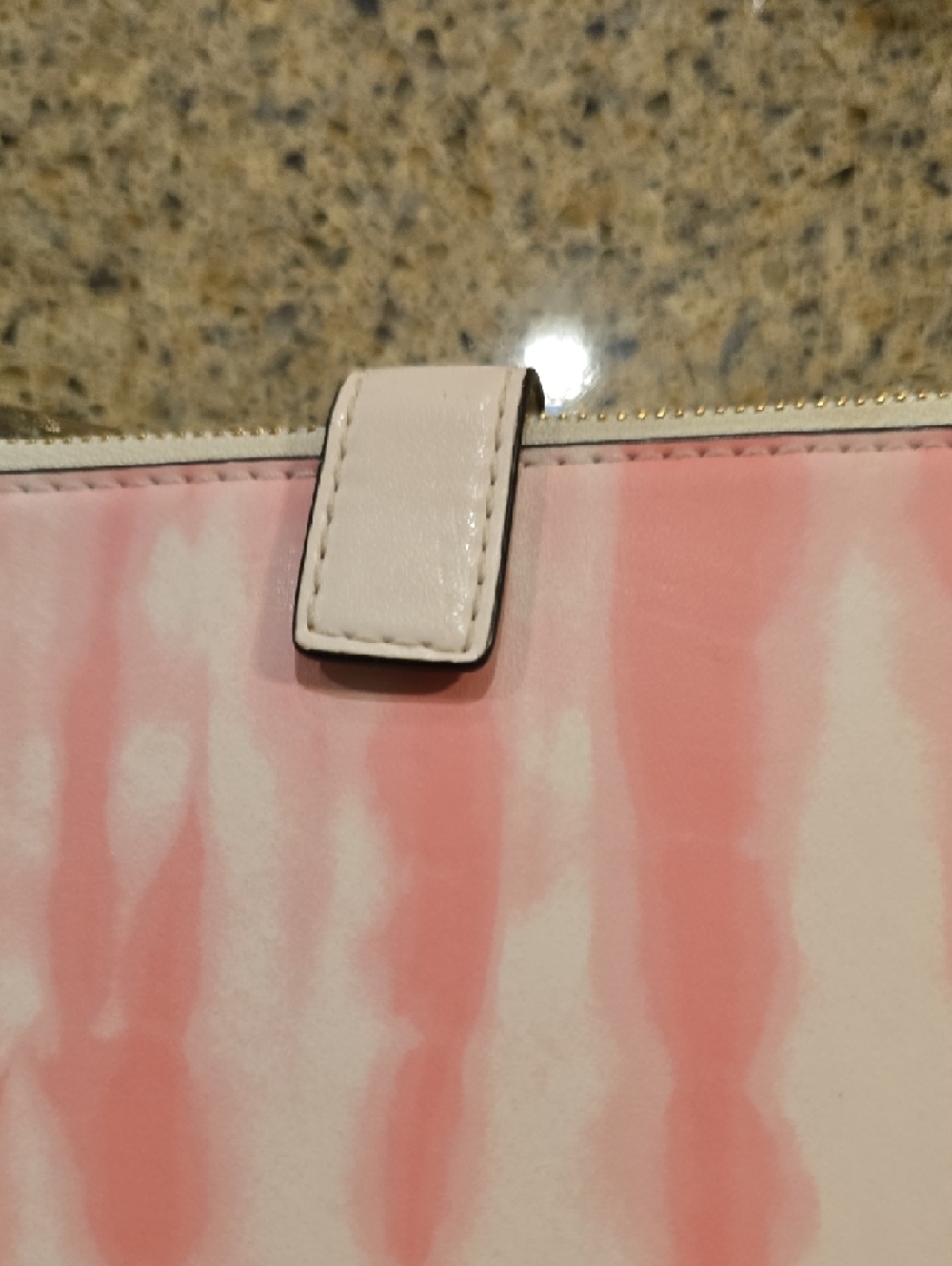Michael Kors Pink and White Tie-Dye Wristlet - Picture 8 of 8
